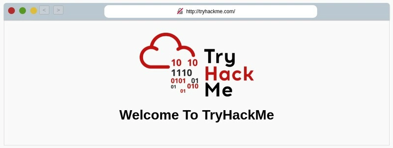 A graphic showing the TryHackMe logo and the text "Welcome to TryHackMe"