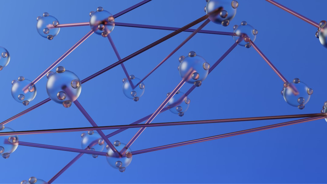 A digital abstract illustration showing interconnected identity clusters in a multi-cloud architecture