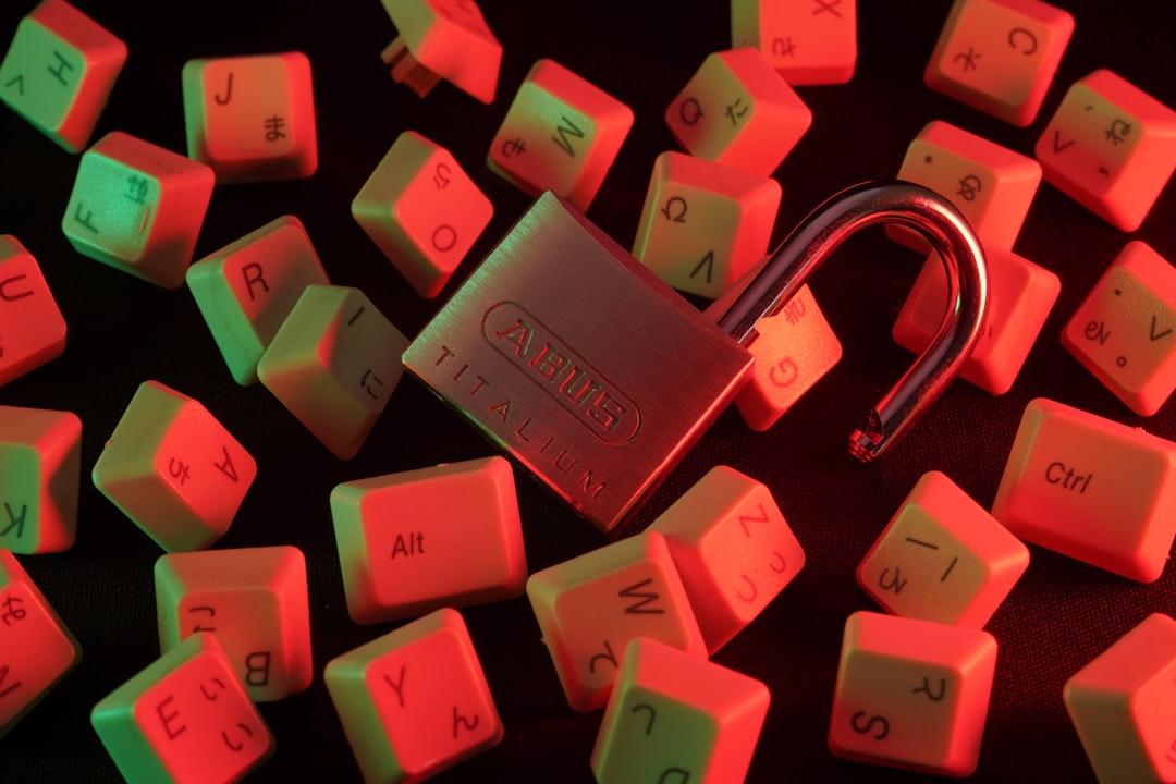 Digital keys floating around a secure vault, symbolizing encryption key management challenges.